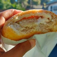 Bagel bomb at Curia on the Drag Food Truck in Gainesville