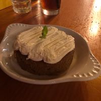 Carrot cake (yummmmm!) at Bareburger - Hell's Kitchen in New York City