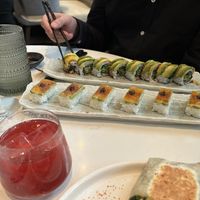 Selection of sushi. They also have bottomless brunch cocktails!   at PLANTA - Yorkville in Toronto