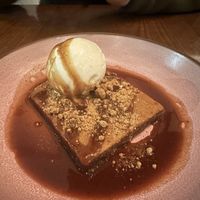 Sticky toffee pudding (personally thought it tasted too much of dates)   at PLANTA - Yorkville in Toronto