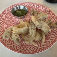 Chick’n Fried Mushrooms (Happy Hour portion)  at PLANTA - Yorkville in Toronto