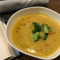 BROCCOLI CHEDDAR SOUP at PLANTA - Yorkville in Toronto