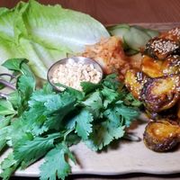 Lettuce wraps at PLANTA - Yorkville in Toronto