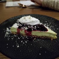 Key lime cheesecake at PLANTA - Yorkville in Toronto
