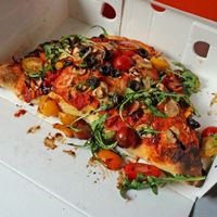 Pizza calzone at Pizza Julia in Paris