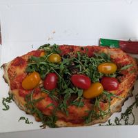 Vegan calzone at Pizza Julia in Paris