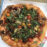 vegan pizza! at Pizza Julia in Paris