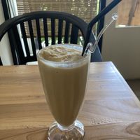 Hazelnut latte (no whipped cream!)  at Art Nature Gallery Cafe in Alor Setar