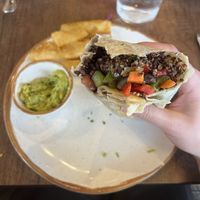 Vegetarian Burrito  at La Qchara  in Melrose