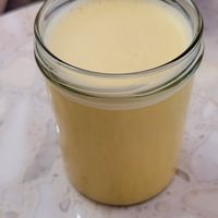 Kurkuma latte at Superfood Deli - Mariahilfer in Vienna