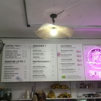 Menu board at Superfood Deli - Mariahilfer in Vienna