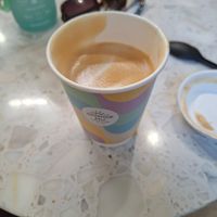 Decent sized coffee latte at Superfood Deli - Mariahilfer in Vienna