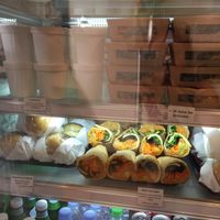 Selection of wraps, sandwiches, Gazpacho, Buddha Bowl at Superfood in Arles