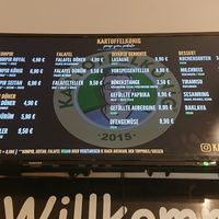 Menu at KartoffelKonig in Munich