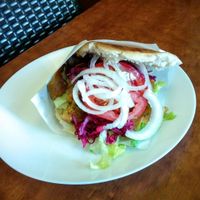 Döner falafel kebab. 4€ at KartoffelKonig in Munich