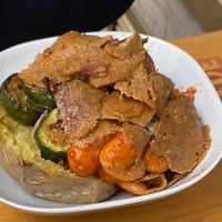 With seitan  at KartoffelKonig in Munich