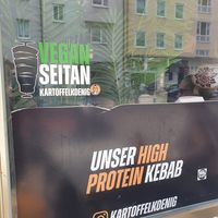 Outside at KartoffelKonig in Munich