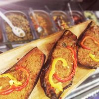 Gefüllte Aubergine at KartoffelKonig in Munich