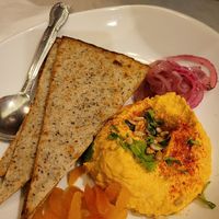 Hummus appetizer #Veganuary at Silver Diner in Frederick