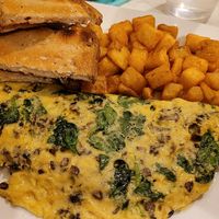 Vegan omelet #Veganuary at Silver Diner in Frederick