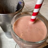 Hibiscus Mango vegan milkshake at Silver Diner in Frederick