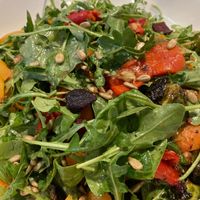 Warm roasted veggie salad at Silver Diner in Frederick