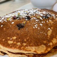 Vegan pancakes at Silver Diner in Frederick