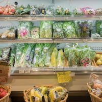 Produce (mostly organic) at Musubi Garden in Osaka