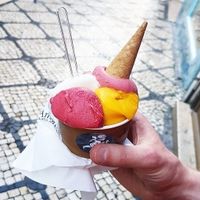Vegan sorbet at Amorino - Augusta in Lisbon