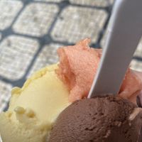 Chocolate sorbet, blood orange & passionfruit  at Amorino - Garrett in Lisbon