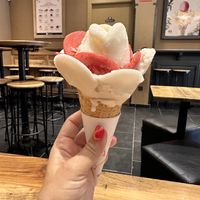 Like a flowerr  at Amorino - Plaza Nueva in Sevilla