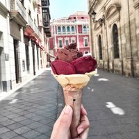 Chocolate, cassis & passionfruit  at Amorino - Plaza Nueva in Sevilla