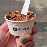 The portion is bigger than that. I ate half of it and made the picture after :) at Amorino in Alicante