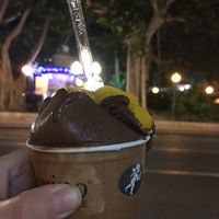 Vegan chocolate and mango  at Amorino in Alicante