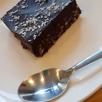 Brownie cru at Happy Books in Fribourg