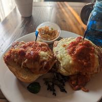 Chicken Parm sandwich at Subia's Organic Cafe and Market in Jersey City