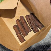 tempeh bacon at Subia's Organic Cafe and Market in Jersey City