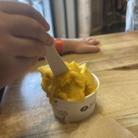 Small mango   at Amorino - Guggenheim in Bilbao