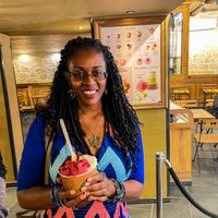Vegan gelato   at Amorino in Cassis