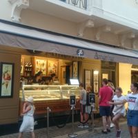 Outside at Amorino in Sainte-maxime