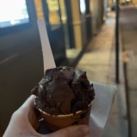 Chocolate vegan ice-cream (sorbet)  at Amorino - Vieille du Temple in Paris