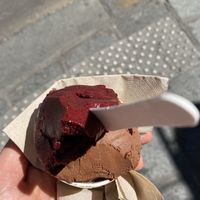 Acai- Blueberry and Chocolate Sorbet  at Amorino - Vieille du Temple in Paris