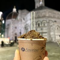 Chocolate sorbet  at Amorino - Via del Corso in Florence