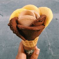 vegan at Amorino - Via del Corso in Florence