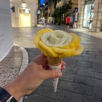 Lime basil with mandarin cherry blossom  at Amorino in Verona