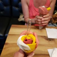 mango, raspberry, strawberry, lemon at Amorino - Charing Cross in London