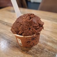 Chocolate sorbet at Amorino - Times Square in New York City