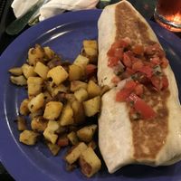 Vegan burrito!!! The avocado in it is sooooo good at The Friendly Toast in Boston