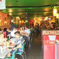 the inside is as cute as the Portland Location at The Friendly Toast in Boston