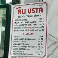   at Cigkofteci Ali Usta in Istanbul